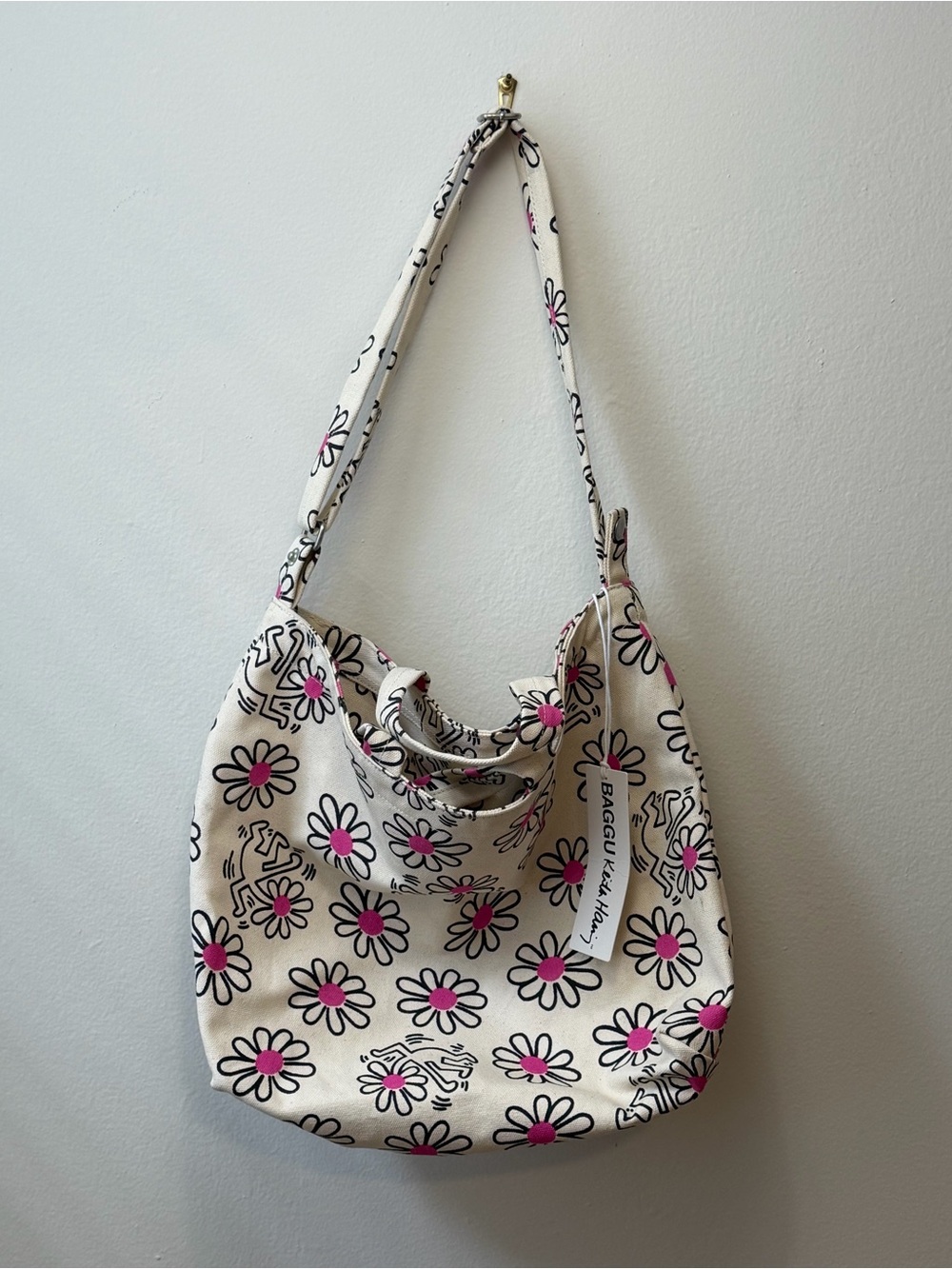 BAGGU x Keith Haring Canvas Zip Bag